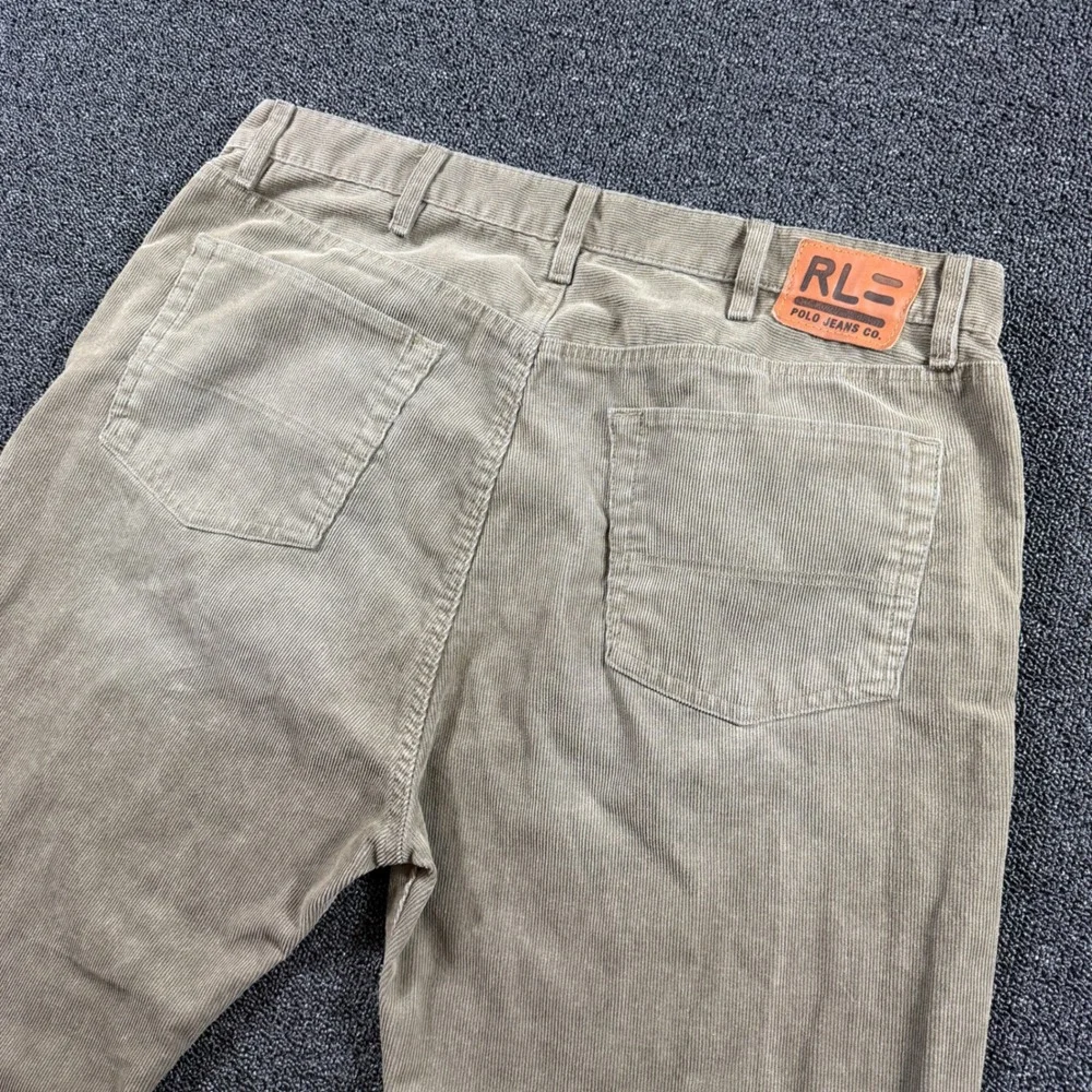 Vintage Polo Jeans Co Ralph Lauren Men's 40x32 Hayden Corduroy Pants Tan Beige
